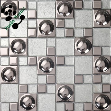 SMG05 Craft mosaic tiles Shiny metal mosaic tile Luxury mosaic tiles