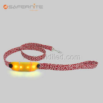 High visibility night secure led flashing dog leash