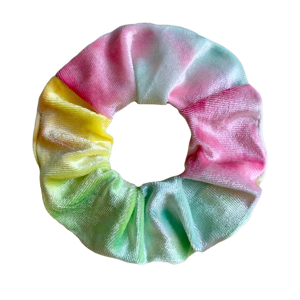 Schattige haarbanden Hoofdbanden Tie Dye Hair Band Volwassen Dames Velvet Materiaal Elastische ringbanden voor Girls Kids Rope