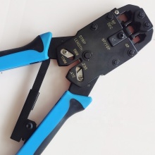 6P8P Ratchet Perforated Network Crimping Pliers with Crystal Head Crimping Pliers Combination