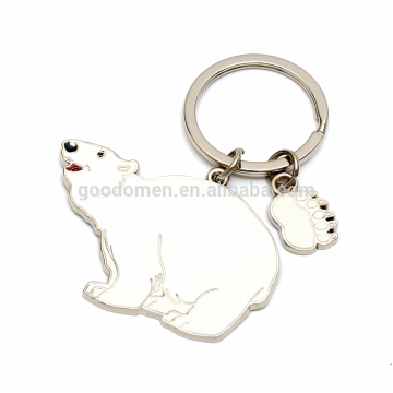 custom made 3d soft pvc rubber bear keyring/keychain