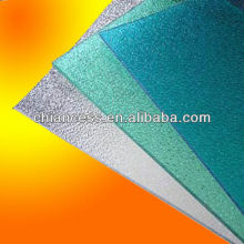 High quality polycarbonate embossed sheets/bright pc solid sheet