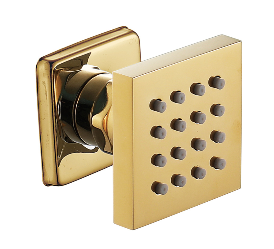 욕실 액세서리 황동 벽 마운트 제트 바디 스프레이 숨겨진 강우 샤워를위한 마사지 스파 바디 제트