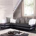 Kulit Corner Cushion Bahagian Sofa Dengan Chaise