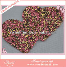 3MM PinkAB Hotfix rhinestone design; hot fix rhinestone design for bling party dress