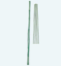 Plastic Coated Metal Stakes Bamboo Style