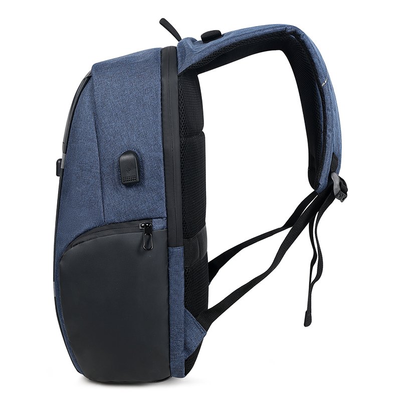 Mochila para la computadora portátil de negocios impermeable de poliéster de 15,6 pulgadas con bolsa de deportes de viaje al aire libre USB