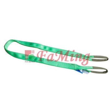 blue polyester webbing double eyes sling