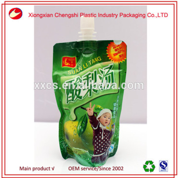 New style plastic pouches packaged drinking water
