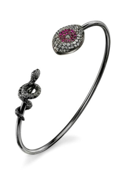 Sparkling Diamond Bangle Snake Bangle