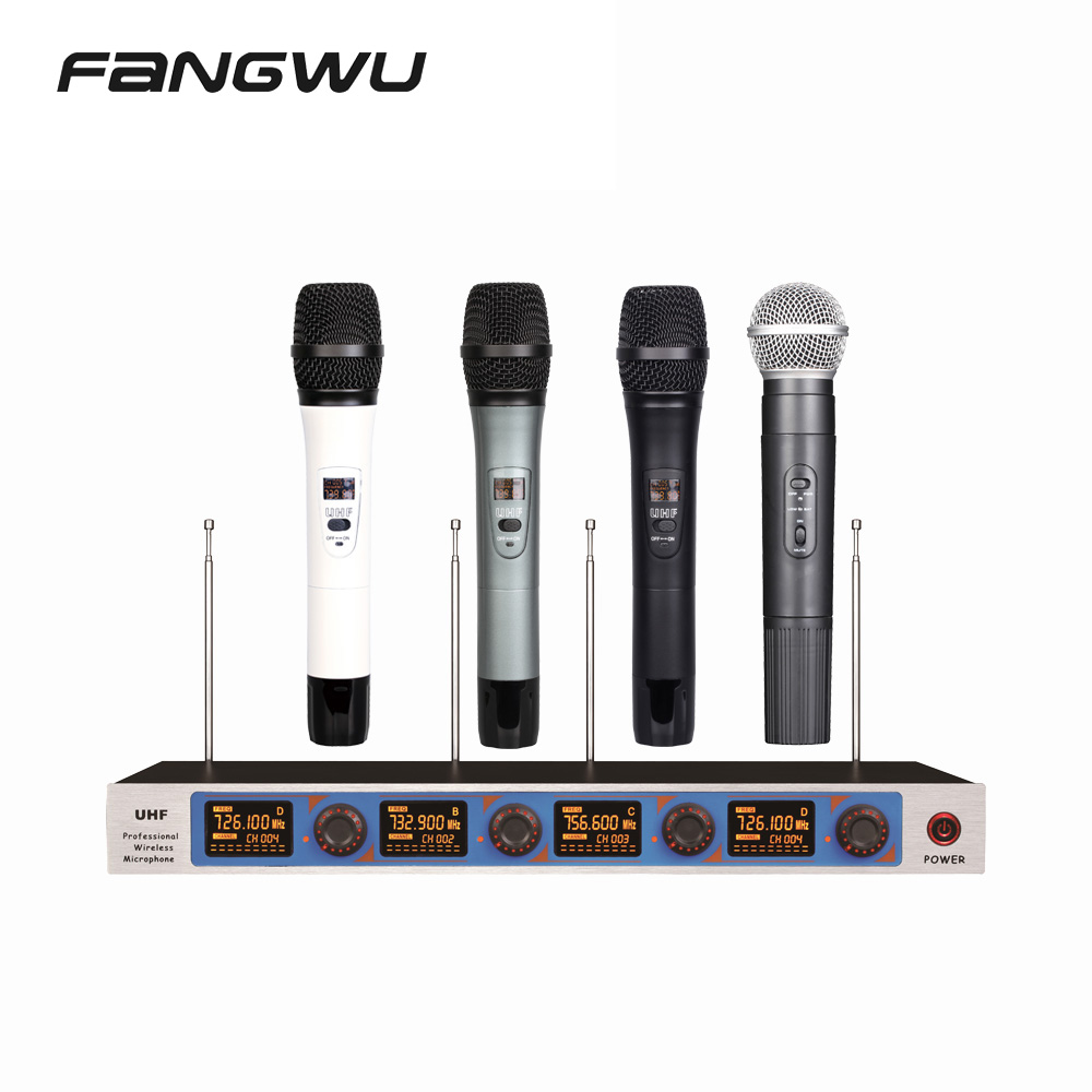 High Quality Uhf  VHF Wireless Professional Karaoke Mic Microphone