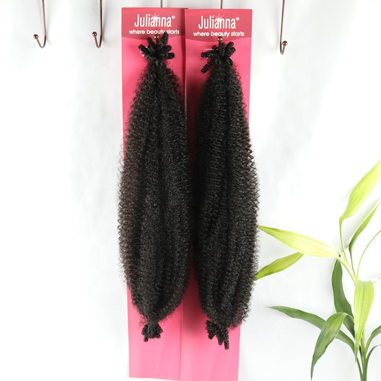 16inch crochet braid synthetic curly hair extension afro fluffy kinky twist synthetic braiding hair afro spring twist