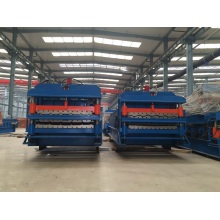 Double layer roof sheet roll forming machine