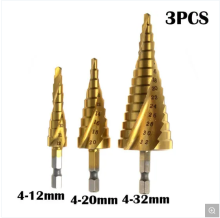 power tools titanium coated HSS Step Drill Sets