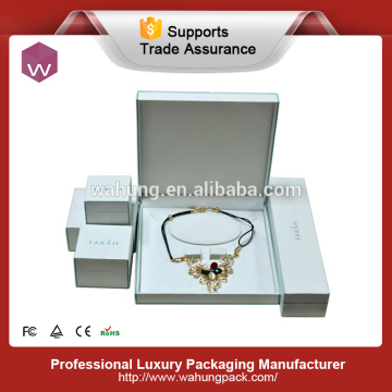 white paper earing gift necklace jewerly sets in box