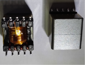 Automatic SMD component EP 13 transformer