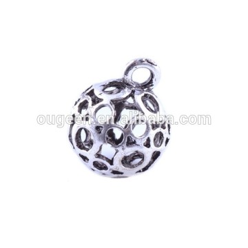 18mm Antique Silver zinc alloy cheap vintage indian beads