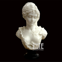 Classic Elegant Hand Carved marble head sculpture