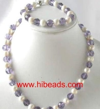 cultured freshwater pearl necklace set FPN0186