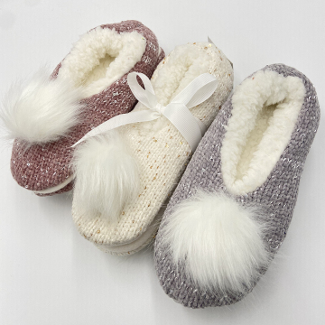 Non Skid Ballerina Slippers Sherpa Socks