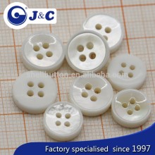 white MOP fastener without spot and yellow color