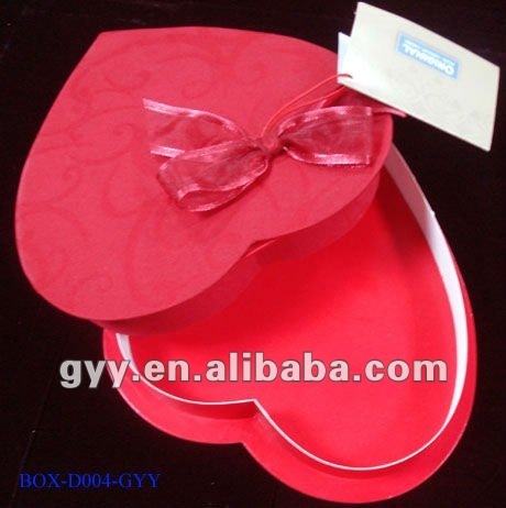 Finest quality heart-shaped packagin box