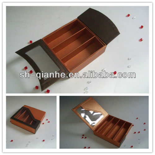 Candle box devider with PVC window,handcraft box
