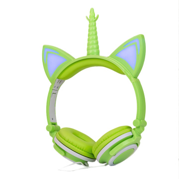 Wired Foldable Unicorn Headphones for Christmas Gifts