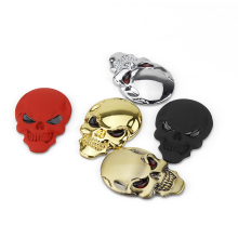 Metal Personality Devil Head Skull Car Stickers Emblems