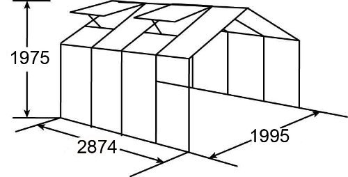 Extendable Greenhouse for Any Length (W6' EXT)