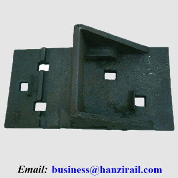 Railway Rail Casting Baseplate/Cast Iron Sole Plate/Casting Tie Plate