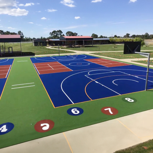 Hockey Field kunstgras met gedrukte patronen