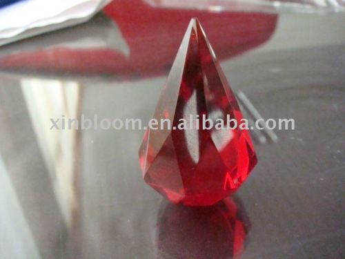 red small crystal diamond
