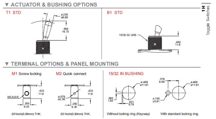 1H high current sealed toggle switch 5