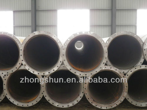 SSAW Steel Pipe with Flange Ends as Dredging Pipes