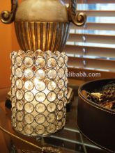 Cylinder Crystal Beaded Candle Holder