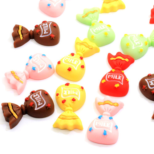 Popular Chocolate Candy Shaped Flatback Beads Slime DIY Juguete Decoración Teléfono Shell Adornos Cuentas Encantos