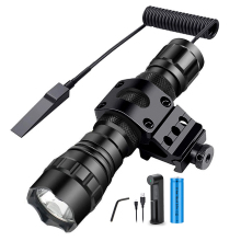 High-Power 850nm Red LED Laser 940 IR Illuminator Tactical Zoom Flashlight with 18650 Battery