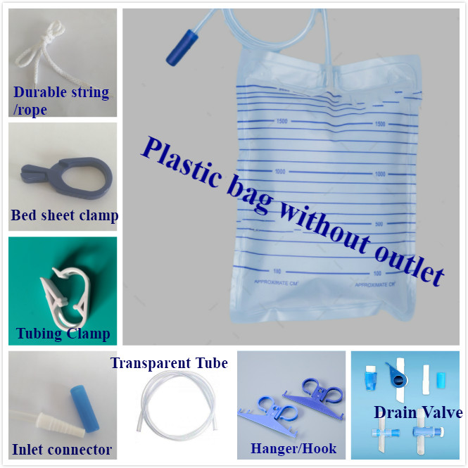 Plastic Urine Bag Accessories Pack