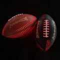 Leather best glow light up football glow in the dark