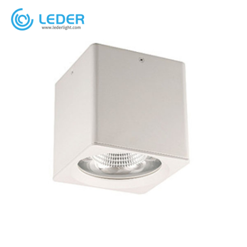 LEDER Square Aluminum 9W LED Downlight