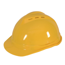 Yellow ABS materials construction site safety helmet