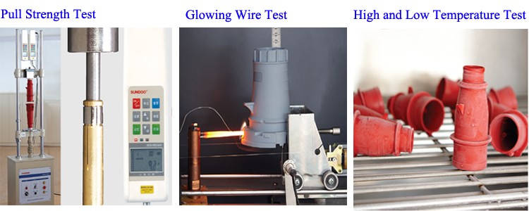 SAIPWELL/SAIP 63A/400V 4P IP44 CEE/IEC Polyamide Waterproof three phase socket