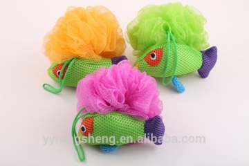 Mesh pouf bath sponge Fish-shaped Bath sponge