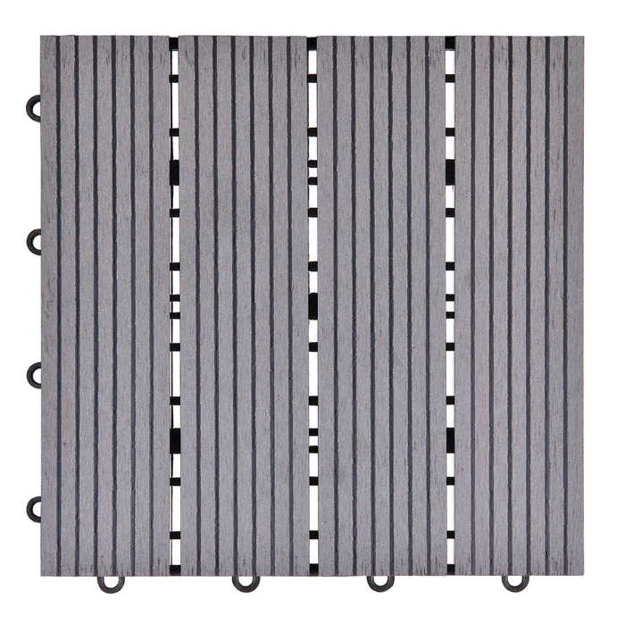 Wholesale Outdoor Deck Tile Easy Installation WPC Interlocking Flooring Tiles