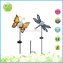 Metal butterfly and dragonfly Solar garden led court light