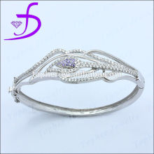 Wholesale Stunning 925 silver jewelry micro setting bangle