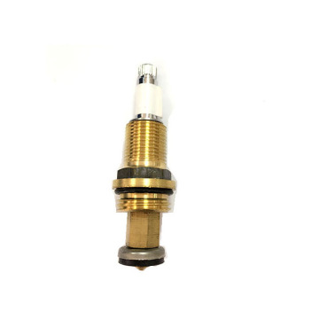 Brass valve cartridge for stop valves