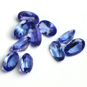 Tanzanite Cut Faceted Blue Tanzanite Calibrated Loose Gems