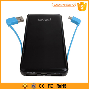 6000mah Portable Power Bank for Mobile Devices